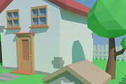 Low Poly House, an Architecture 3D Model by XYZ Space (Thumbnail 6 of 13)
