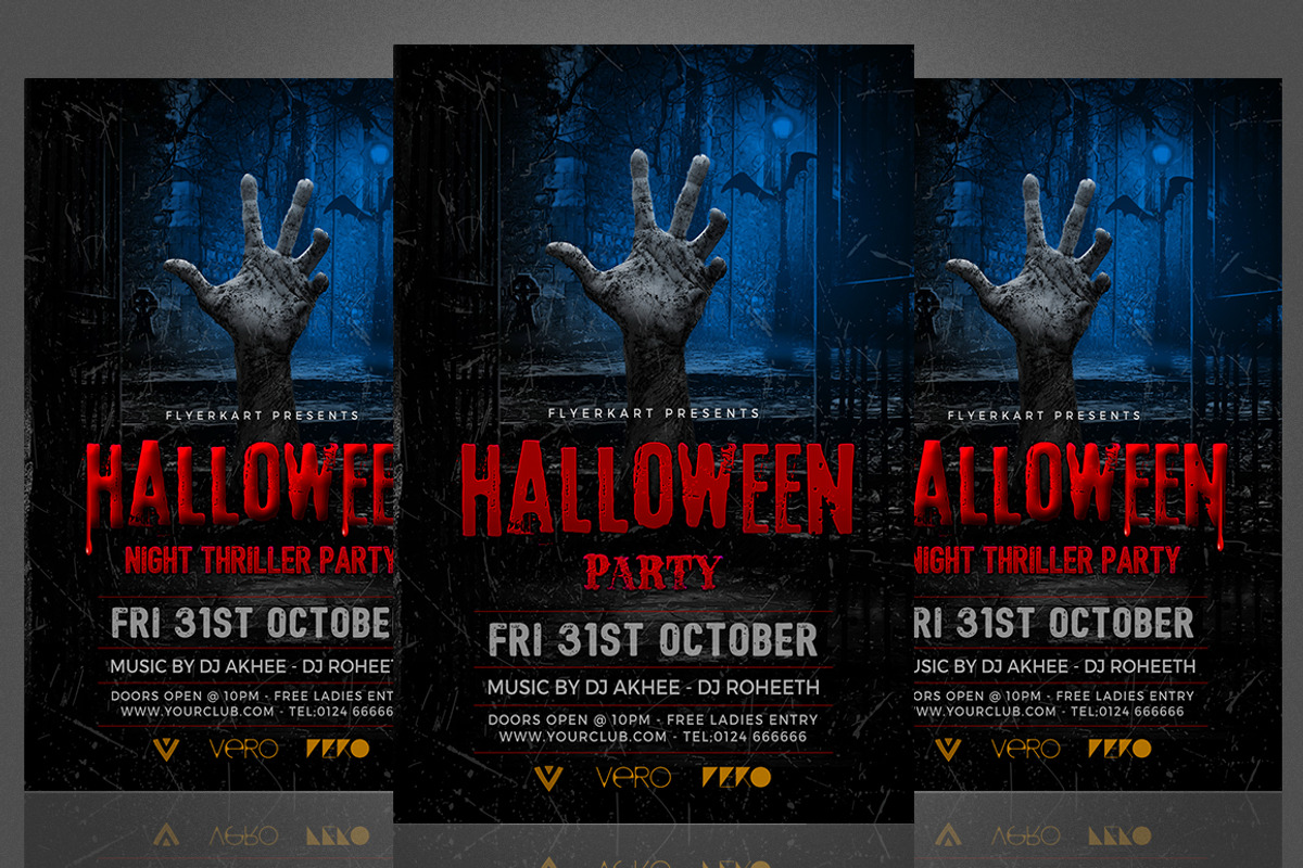 Halloween Party, a Flyer Template by Flyerkart (Photo 1 of 3)