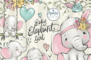 Elephant, Baby Elephant Clipart