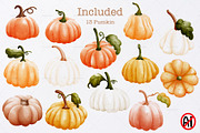 Watercolor autumn mood clipart, a Seasonal Illustration by Vavavan Artwork (Thumbnail 4 of 5)