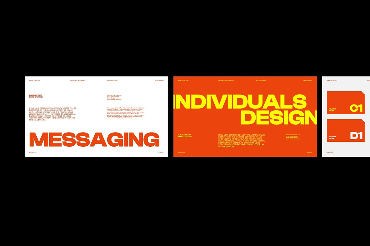 Claudia - Brand Identity PowerPoint, a Presentation Template by Creatorism (Photo 4 of 9)