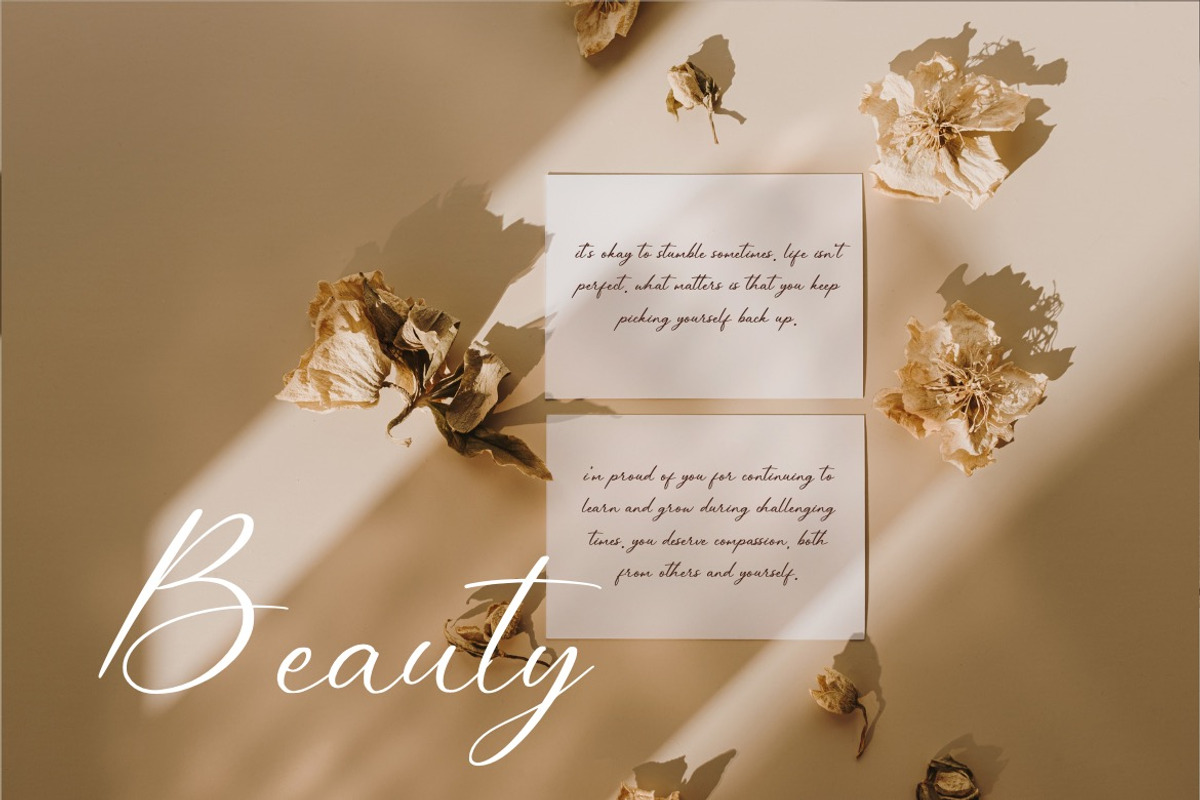 Melliovas - Modern Script Font, a Script Font by Dhabee (Photo 14 of 15)