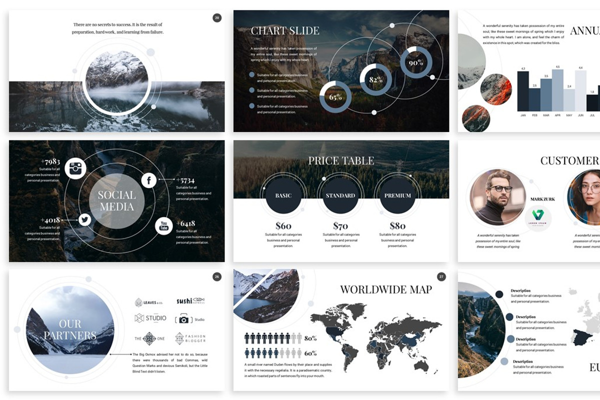 Orbit - Networking Google Slides, a Presentation Template by SlideFactory