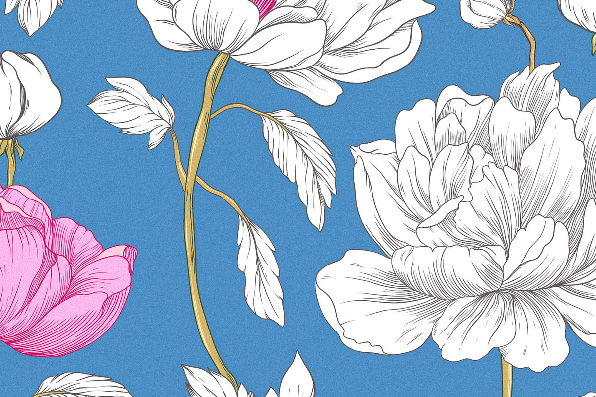 Elegant Bloom Luxury Pattern Design, a Pattern Graphic by likorbut (Photo 12 of 13)