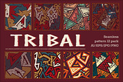 Tribal vector pattern pack., a Pattern Graphic by Gudiny (Thumbnail 1 of 13)