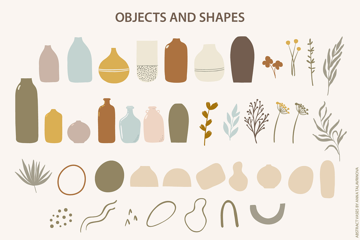 Abstract Vases collection, an Illustration by Cozy pattern shop (Photo 4 of 6)