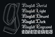 Kingfall typeface, a Handwritten Font by Michael Rafailyk (Thumbnail 10 of 13)