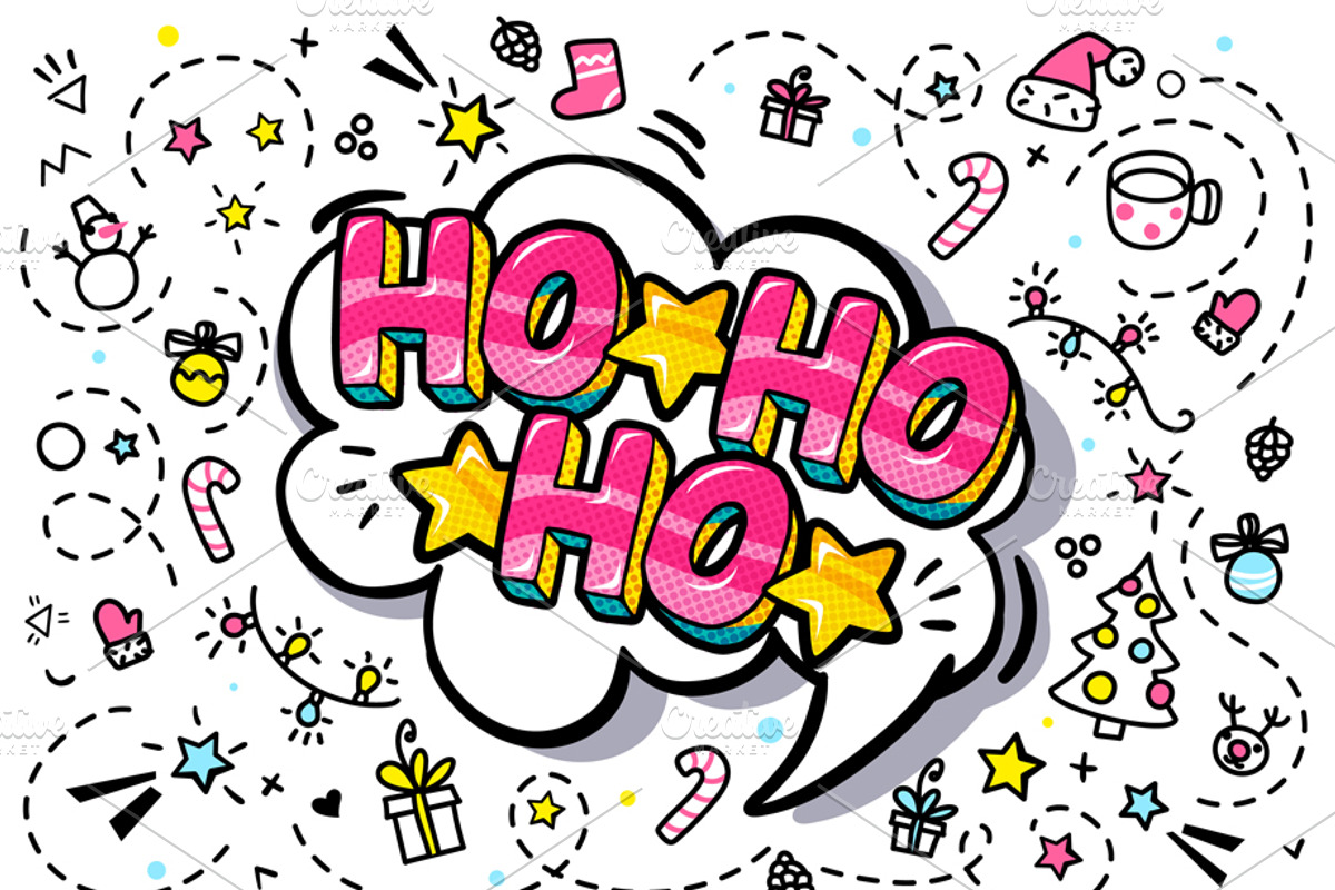 Happy New Year word bubble., an Illustration by VectorStory (Photo 2 of 7)