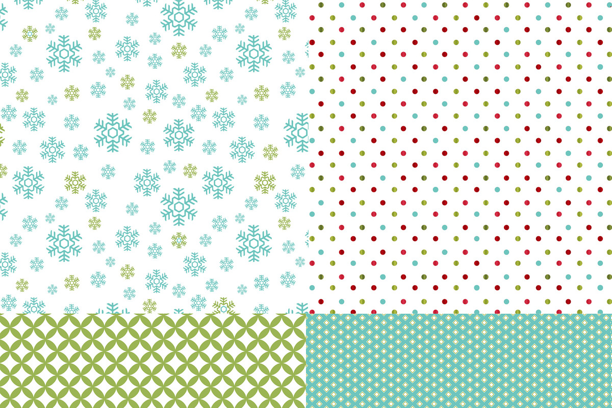 Merry-Merry Christmas Digital Paper preview 4