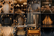 Luxury Black & Gold Digital Backdrop, a Background Graphic by Walllow Creatives (Thumbnail 2 of 3)