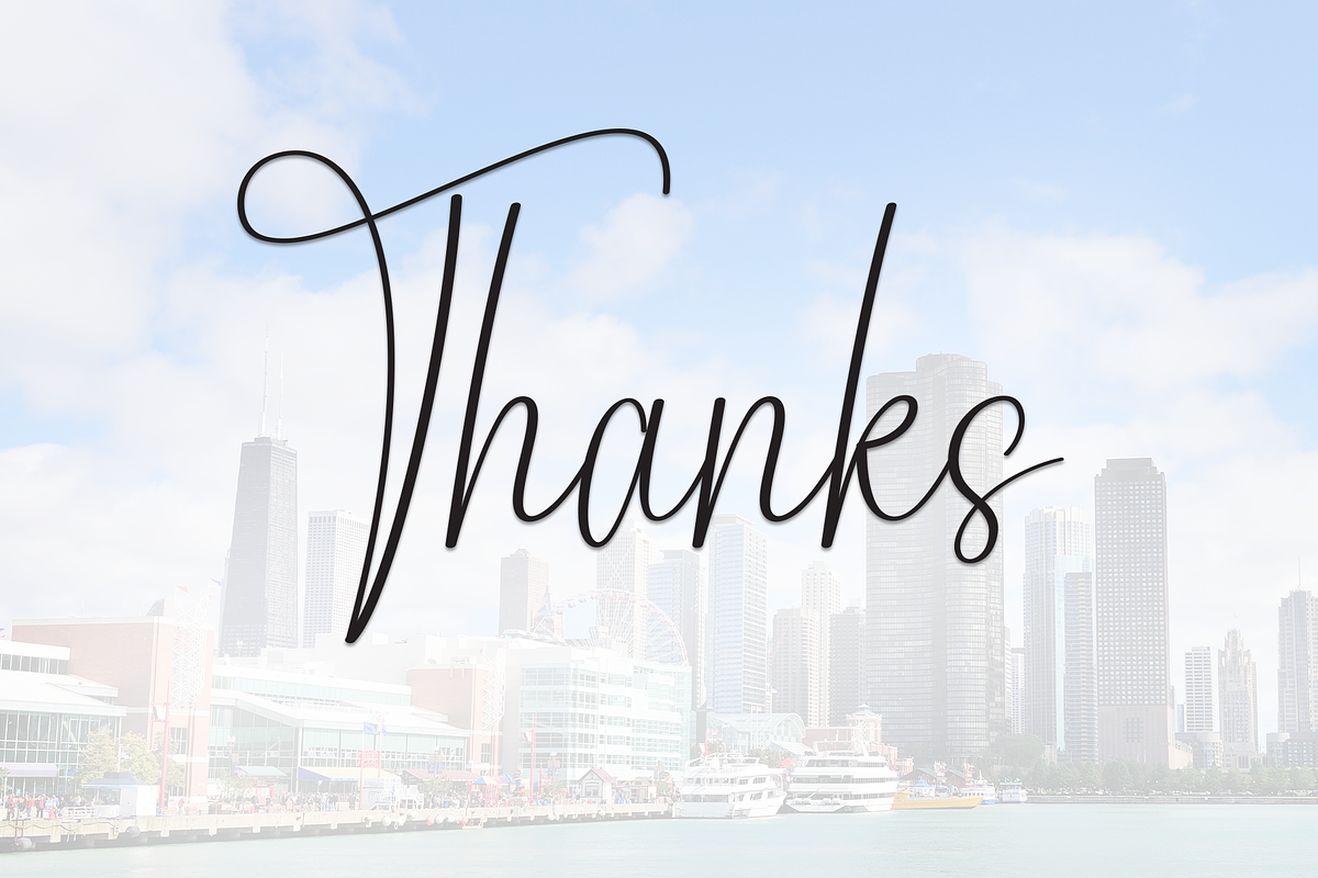 Chicago Downtown | Script Font, a Handwritten Font by Scratchones (Photo 9 of 9)