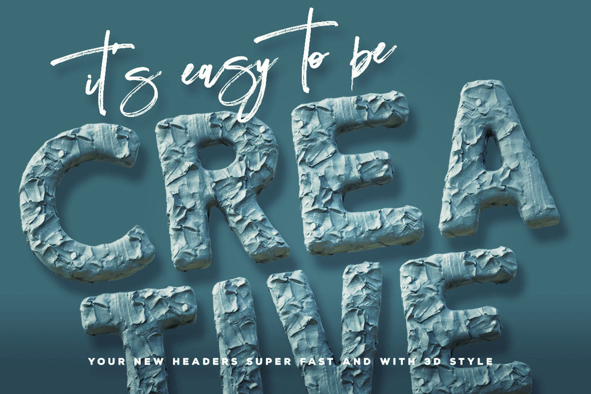 Clay 6 - Color Font, a Font by Deeezy (Photo 3 of 4)