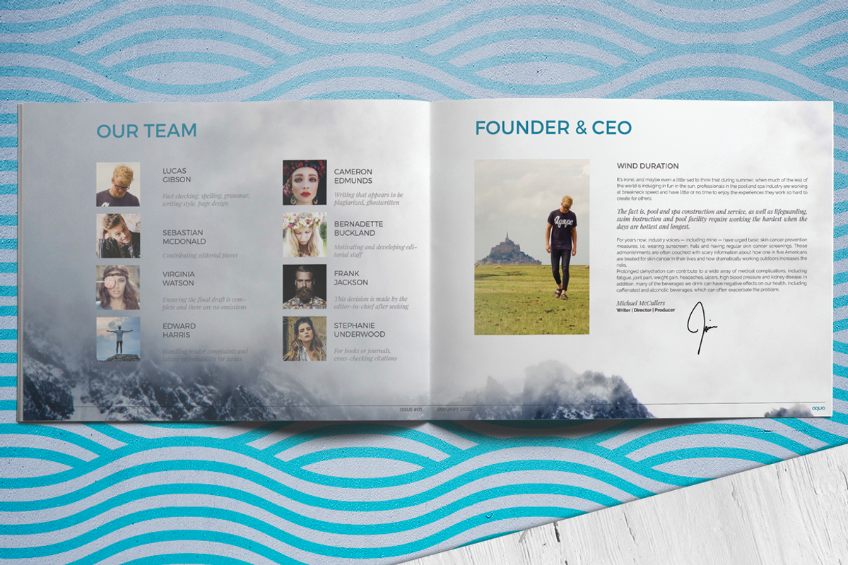 A Q U A landscape brochure, a Brochure Template by Boris Cupac (Photo 7 of 17)
