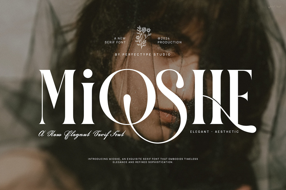 Mioshe Unique and Elegant Serif Font, a Serif Font by Perfectype (Photo 1 of 6)