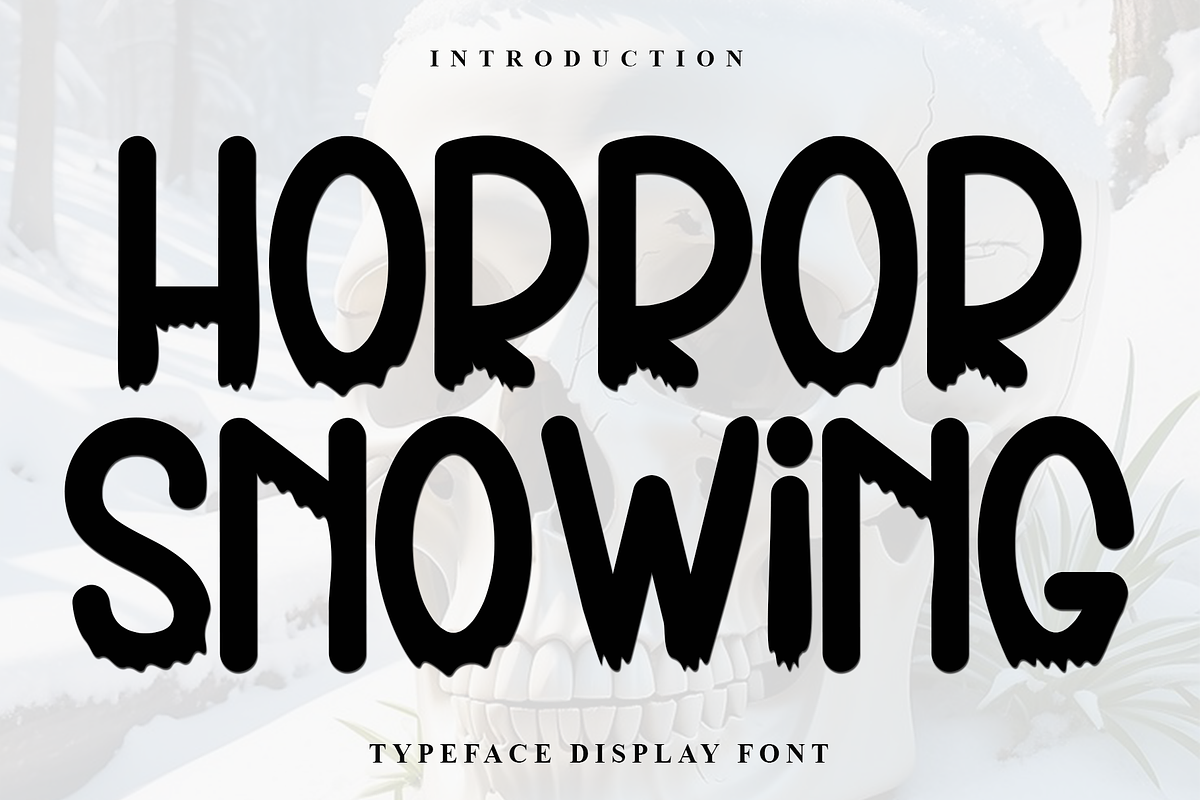 Horror Snowing, a Serif Font by InermediaSTUDIO (Photo 1 of 8)