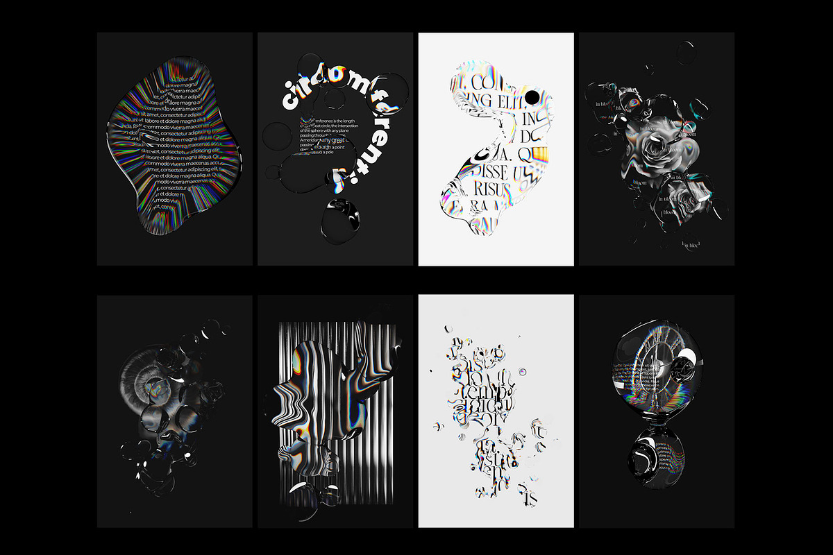 Light Refraction Pack vol.2., a Background Graphic by Inartflow (Photo 13 of 20)