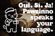 Pawcinno – Playful Retro Bubble Font, a Sans Serif Font by Creacy Studio (Thumbnail 3 of 11)