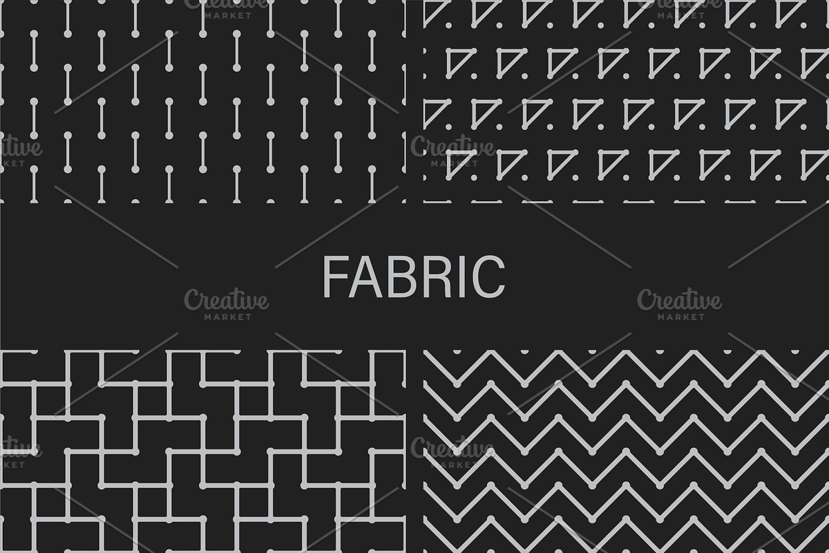 Minimalistc dark seamless patterns, a Pattern Graphic by ExpressShop (Photo 4 of 10)