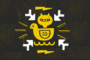 Alquitran Dingbats -50%, a Symbol Font by Rodrigo Typo (Thumbnail 2 of 4)