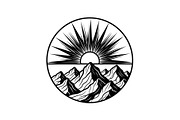 Mountain Sun Circle Design Bundle, an Illustration by Creativeshirt (Thumbnail 30 of 31)