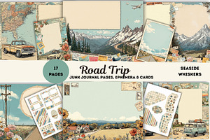 Road Trip Junk Journal Kit