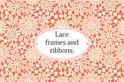 Lace frames and ribbons., a Pattern Graphic by Ajuga (Thumbnail 1 of 5)