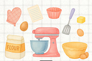 Cute Baking Tools, a Food Illustration by PaintPixelCo (Thumbnail 5 of 15)