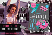 Retro Cool 1980s Poster Templates, a Texture Illustration by Wingsart Studio (Thumbnail 3 of 11)