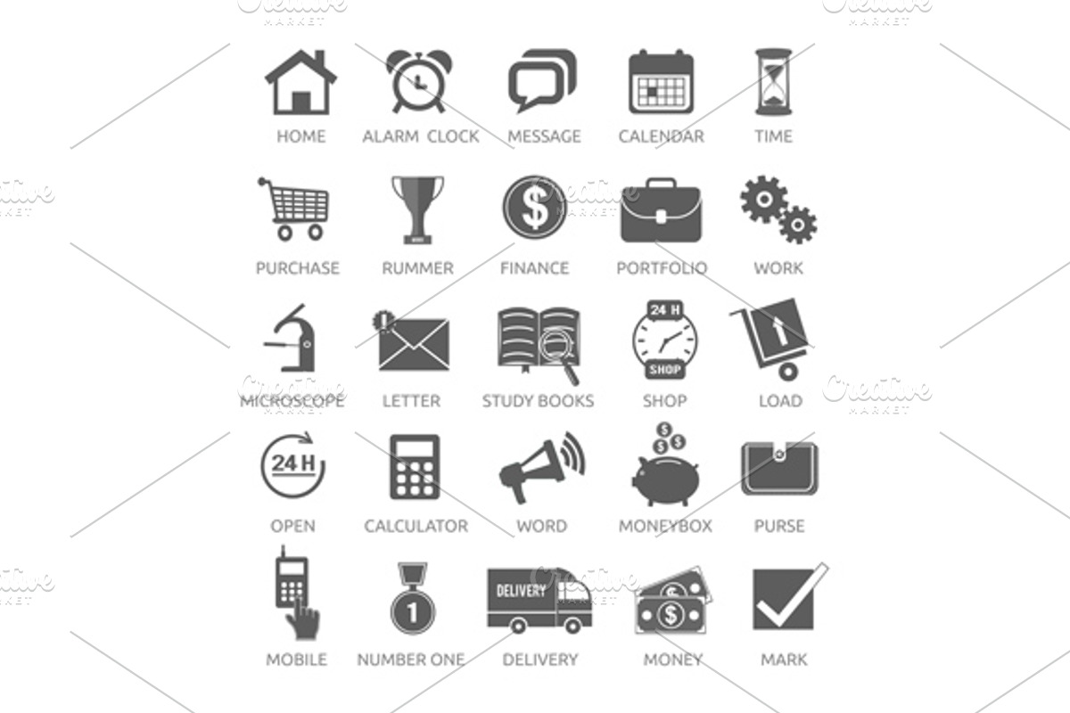Icons for web and mobile application