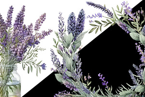 Lavender Flowers Clipart