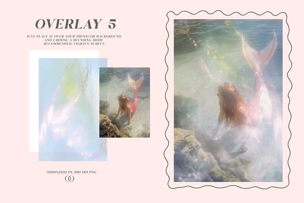 Dreamy Mermaid Shining Overlays, a Texture Graphic by Kaleriia (Photo 6 of 17)