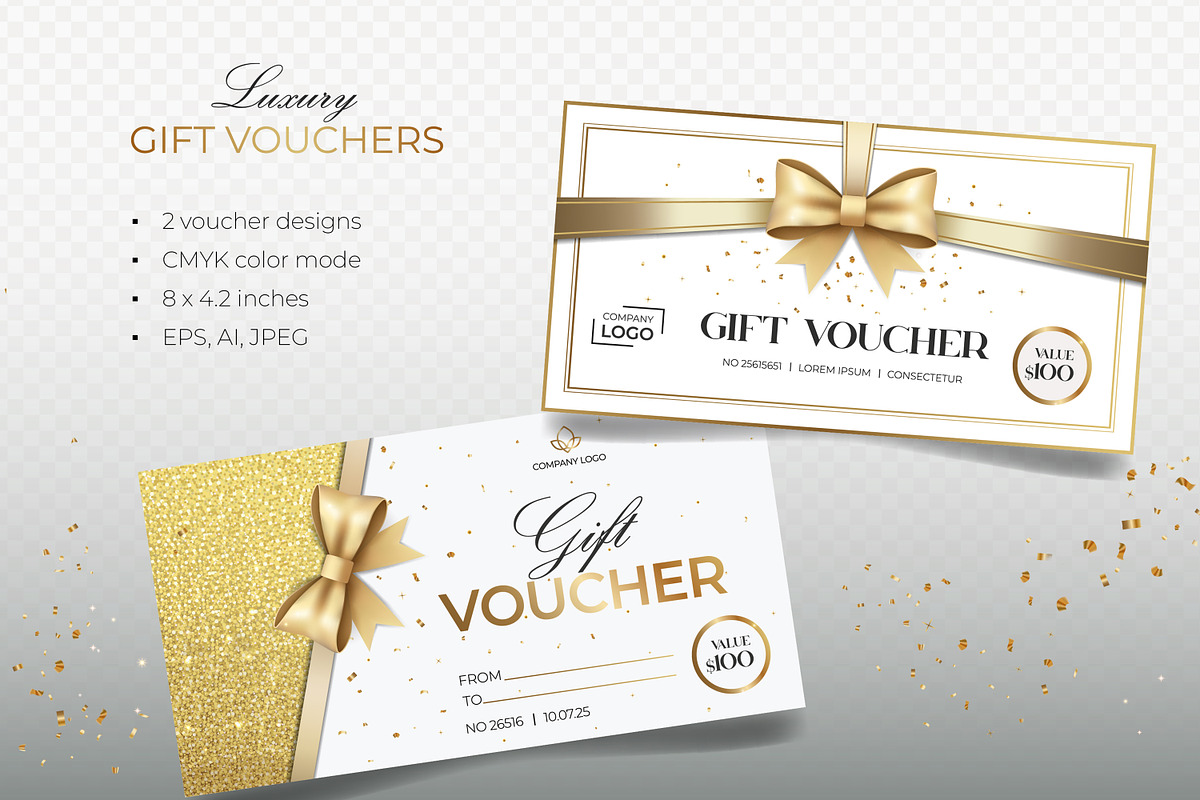 Luxury Gift Voucher Templates, a Templates & Theme by Hanna's ArtLab (Photo 1 of 2)