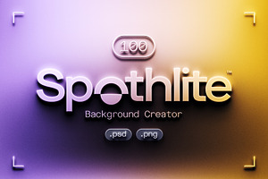100 Spothlite Background Creator, a Background Graphic by Asylab
