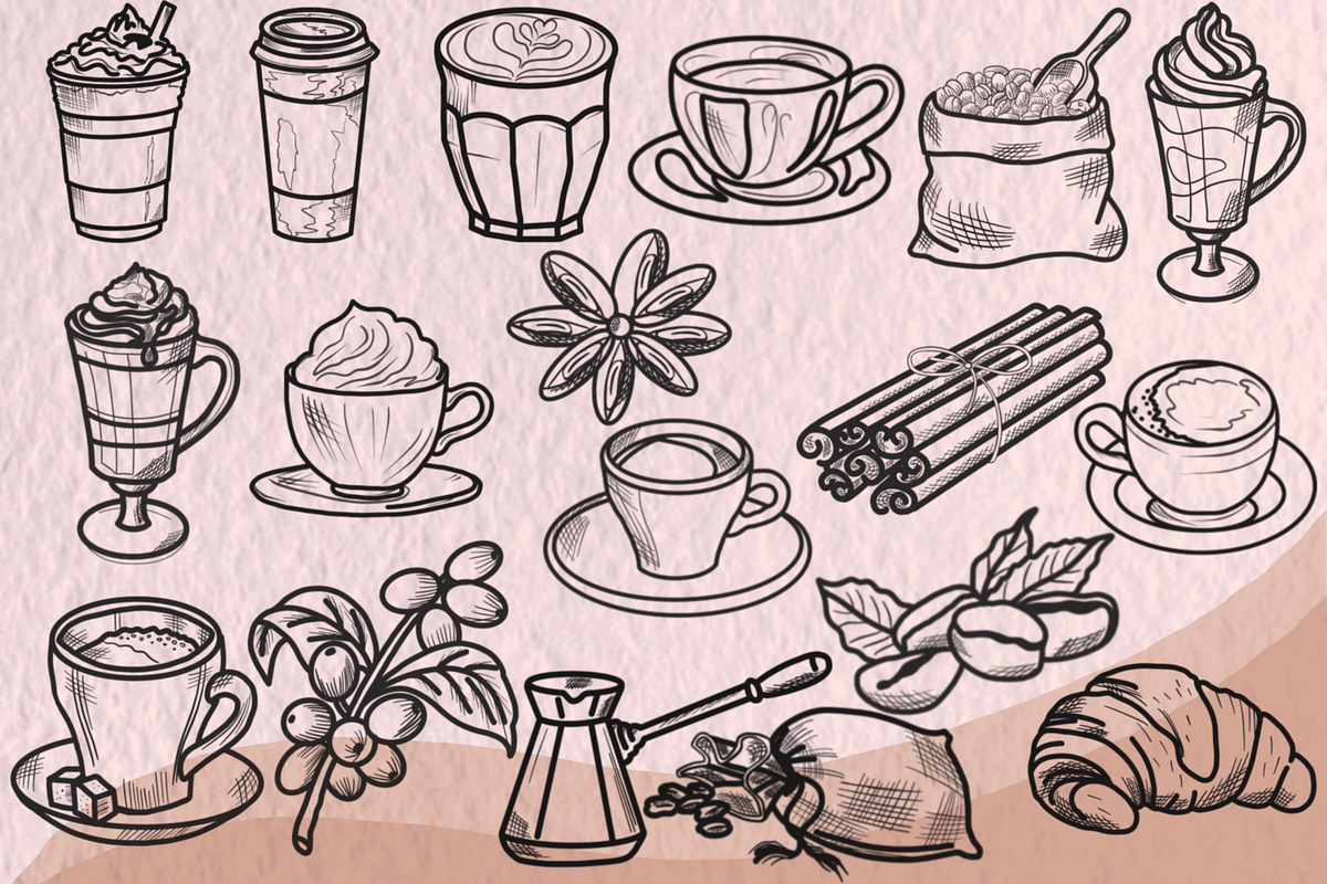 Coffee Digital Stamps, a Graphic by Favorites_Art (Photo 6 of 15)