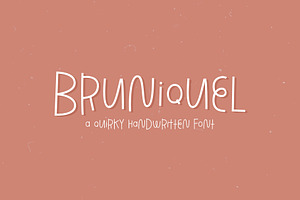 Bruniquel Quirky Handwritten Font