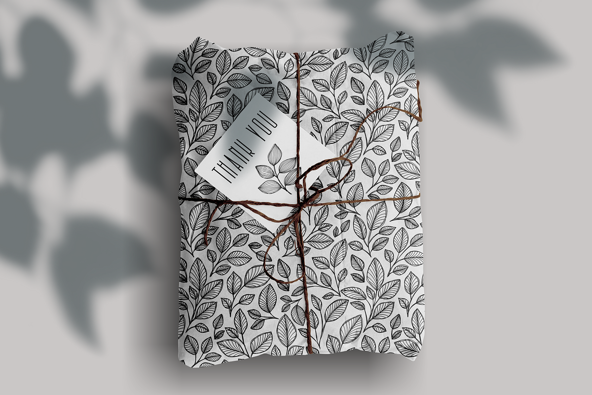 12 Monochrome floral pattern, a Pattern Graphic by ananastya (Photo 8 of 8)