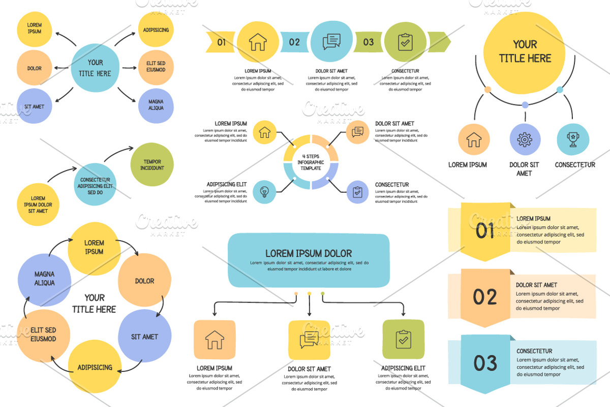 Hand Drawn Infographic Elements, a Graphic by PixMarket (Photo 3 of 3)