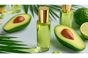 Natural beauty products with avocado, a Beauty & Fashion Photo by Lermont51
