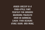 Asder Cheesy - Food Font, a Slab Serif Font by Iqsiart Studio (Thumbnail 5 of 7)
