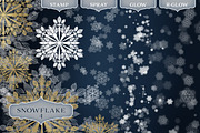 Snowflake Photoshop Brush set, a Brush Add-On by Wonderbox Creative (Thumbnail 5 of 13)
