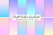 Pastel Ombre Gradients, a Background Graphic by Julie Campbell (Thumbnail 1 of 10)