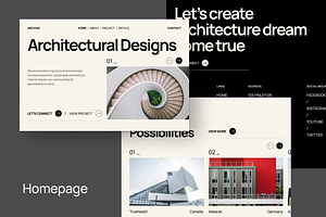 Architecture Website UI KIT Template