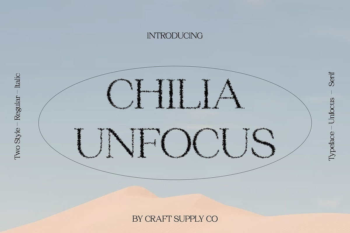 Chilia Unfocus, a Serif Font by Craft Supply Co. (Photo 1 of 8)
