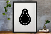Avocado Silhouette SVG, a Food Illustration by newminddesign (Thumbnail 3 of 3)