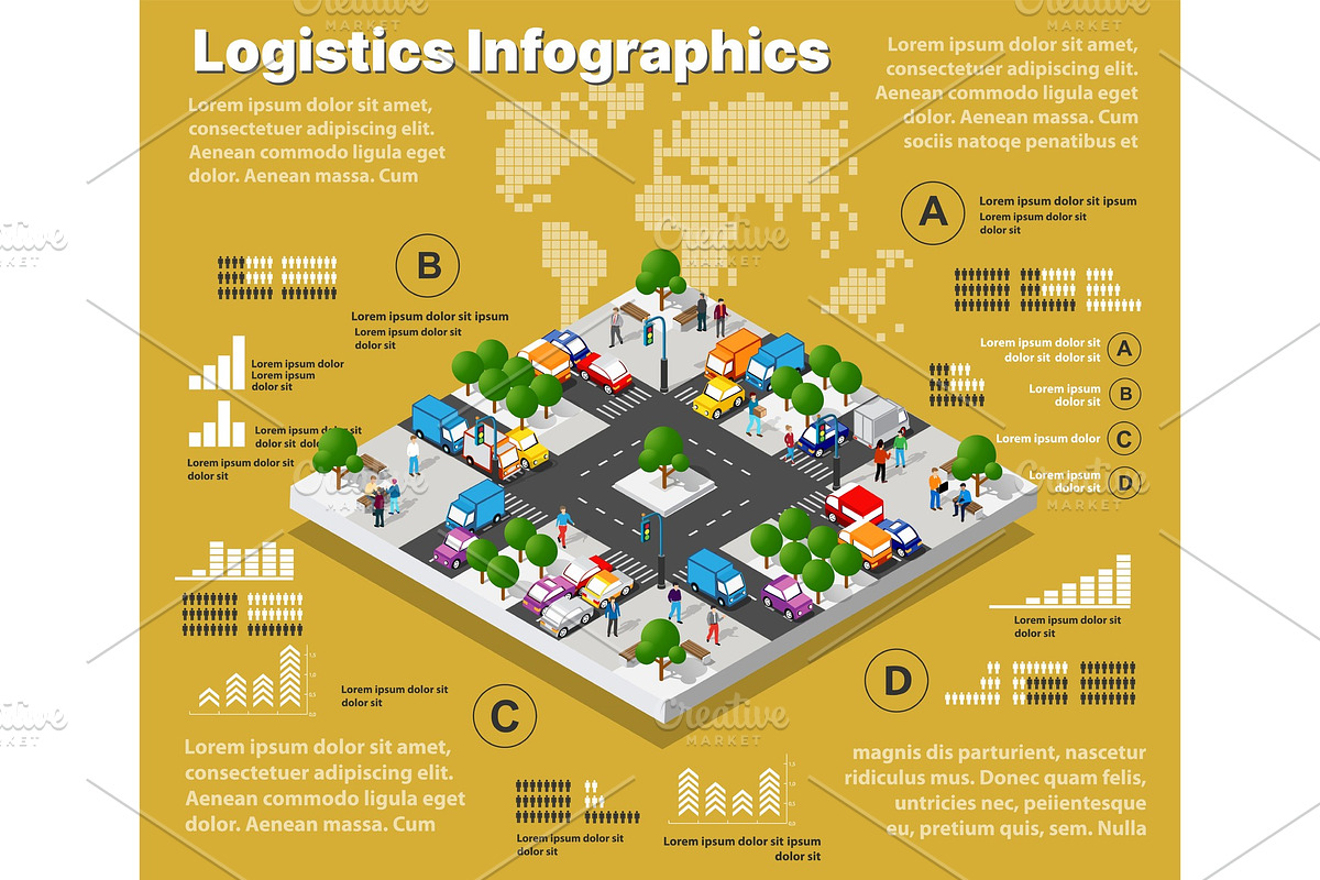 Logistic illustration infographics, a Technology Illustration by AlexZeL (Photo 2 of 4)