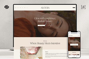 Squarespace Template for Skincare