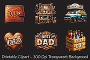 Rustic Father's Day Watercolor Png, an Illustration by RobertsArt (Thumbnail 6 of 8)