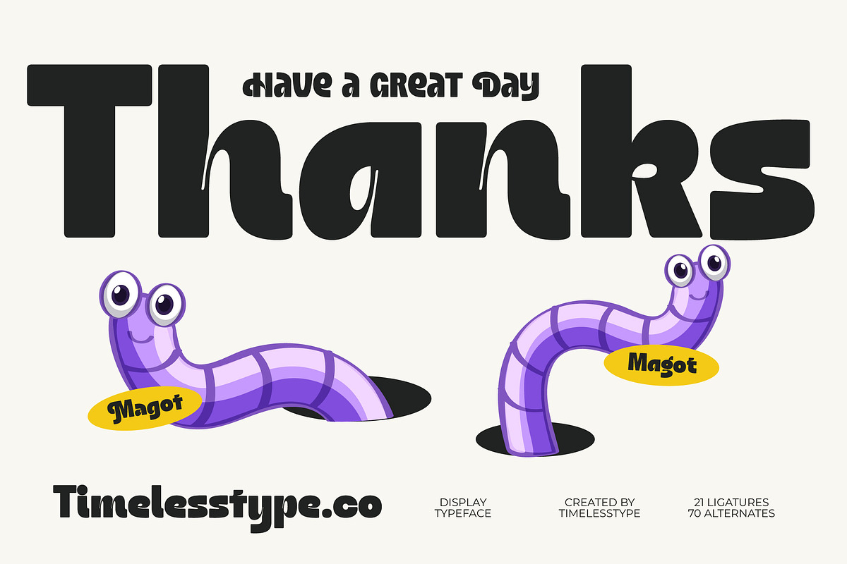 Magot Groovy Retro Display Font, a Sans Serif Font by timelesstype.co (Photo 20 of 20)