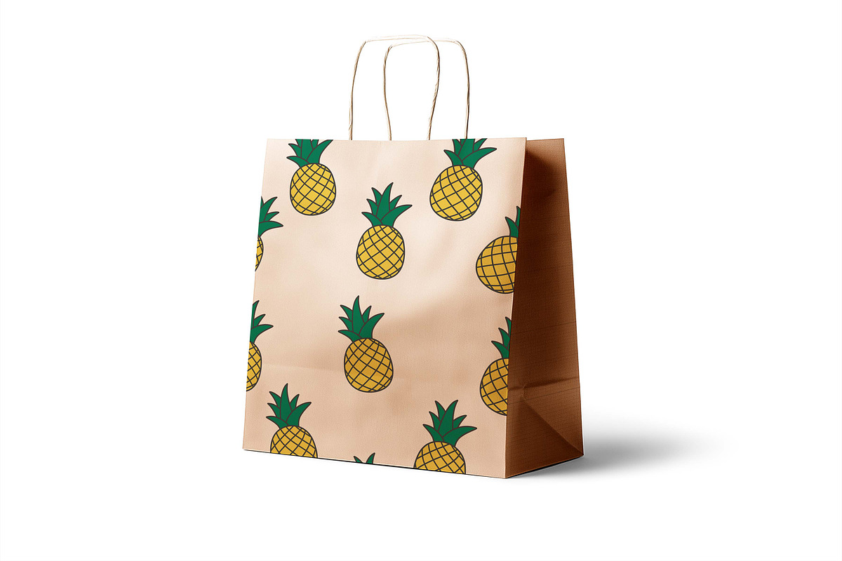 Pineapple fruit seamless pattern, a Pattern Graphic by Viktorijareut (Photo 3 of 5)