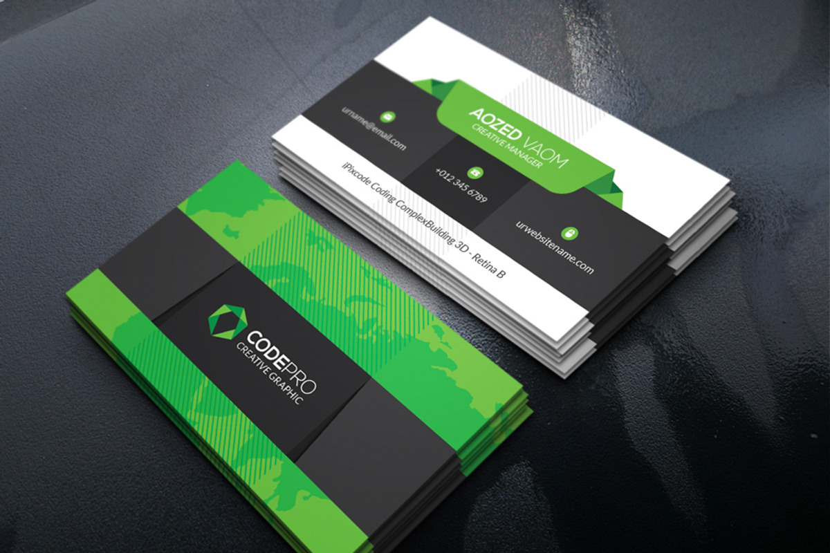 Corporate Business Card, a Business Card Template by xnorpix (Photo 4 of 4)